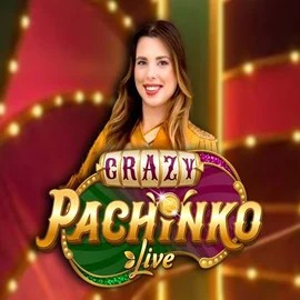Official Live Casino logo: Crazy Pachinko by Evolution at BetOnRed Casino