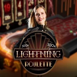 Lightning Roulette logo – Live Casino by Evolution at BetOnRed Casino