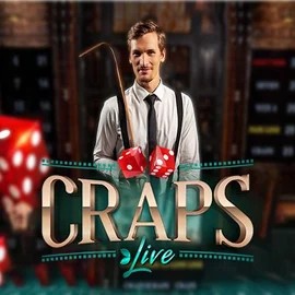 Live Craps logo – Live Casino by Evolution at BetOnRed Casino